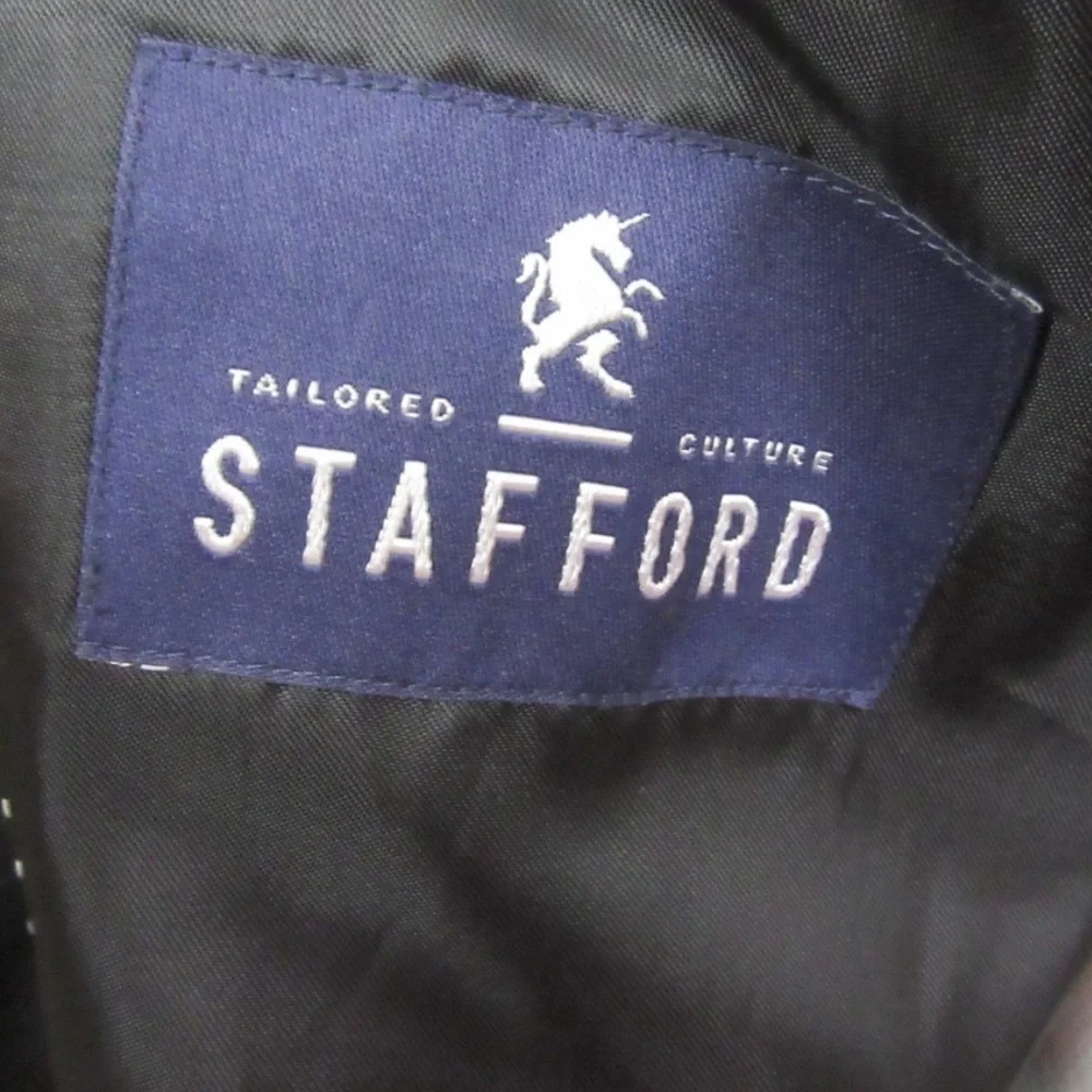 Stanford Travel Suit Separates Solid Black Classic Fit Jacket Size 42R